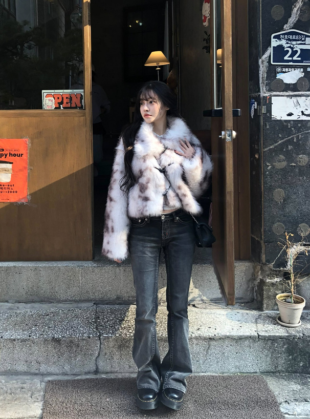 ミックスカラーファーブルゾン[ask145] | レディースファッション通販