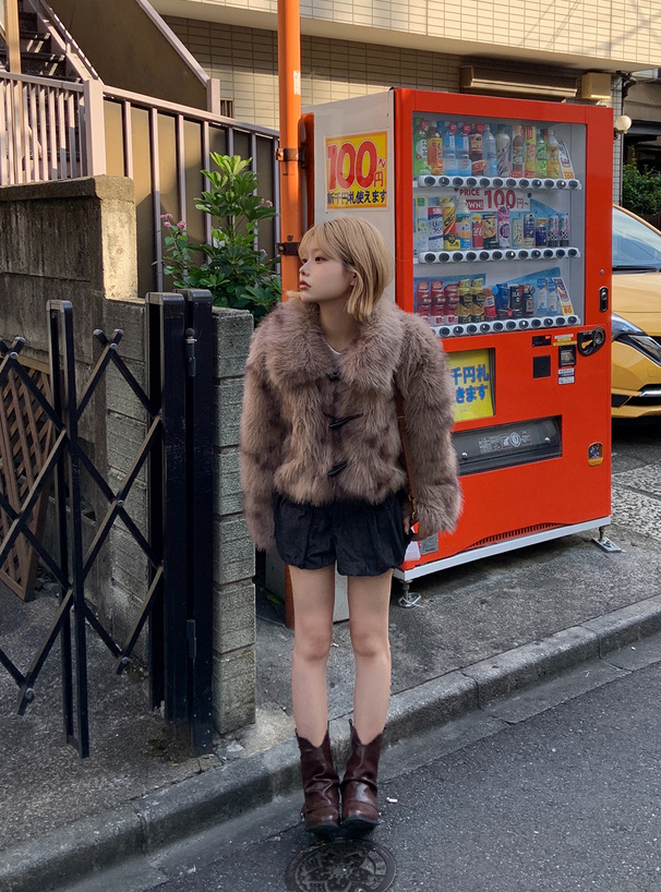 ミックスカラーファーブルゾン