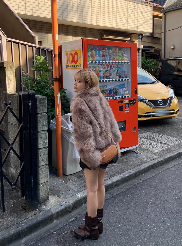 ミックスカラーファーブルゾン[ask145] | レディースファッション通販