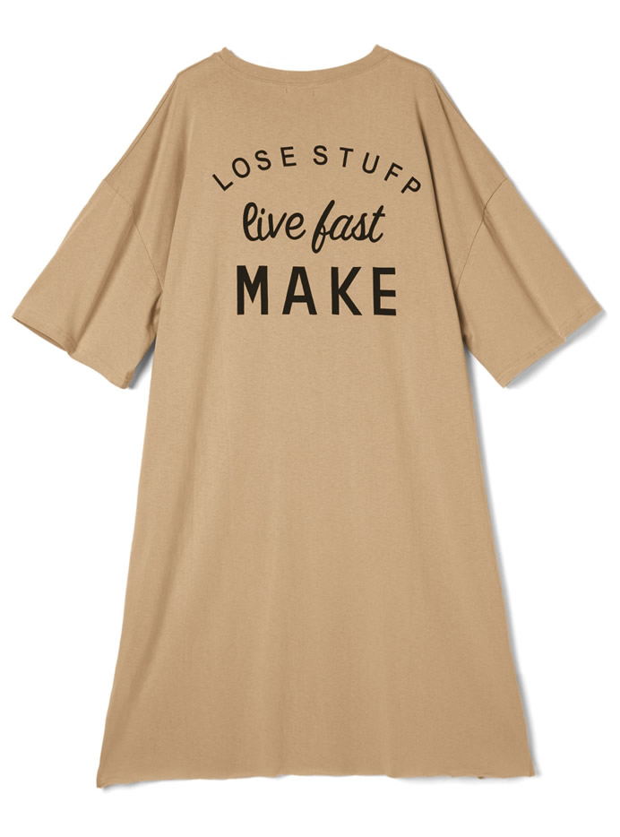 ロゴルーズTシャツワンピース