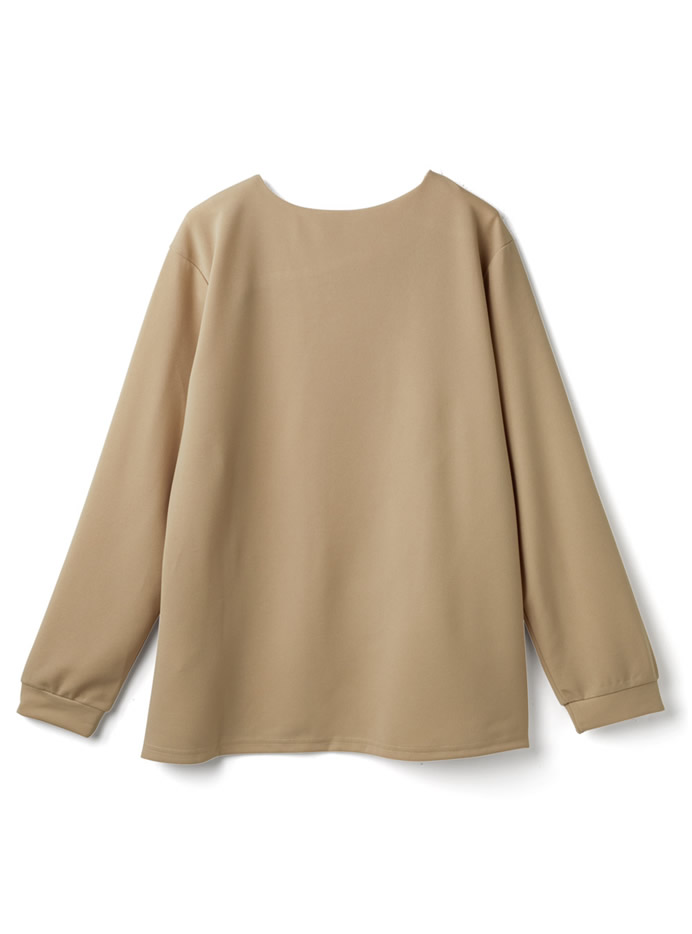 アシンメトリーショルダーカットトップス