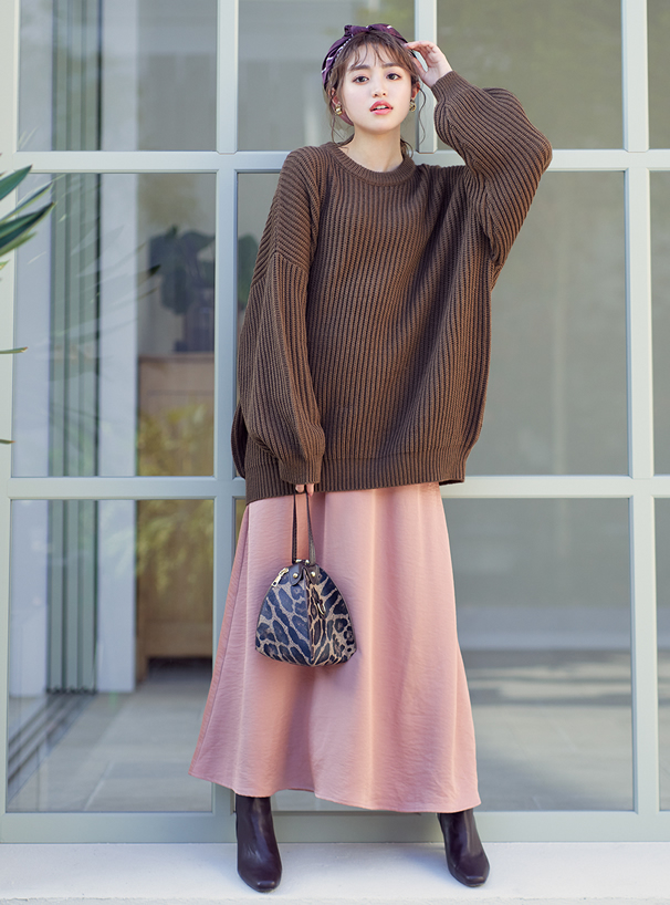 2Wayレオパード柄ショルダーバッグ