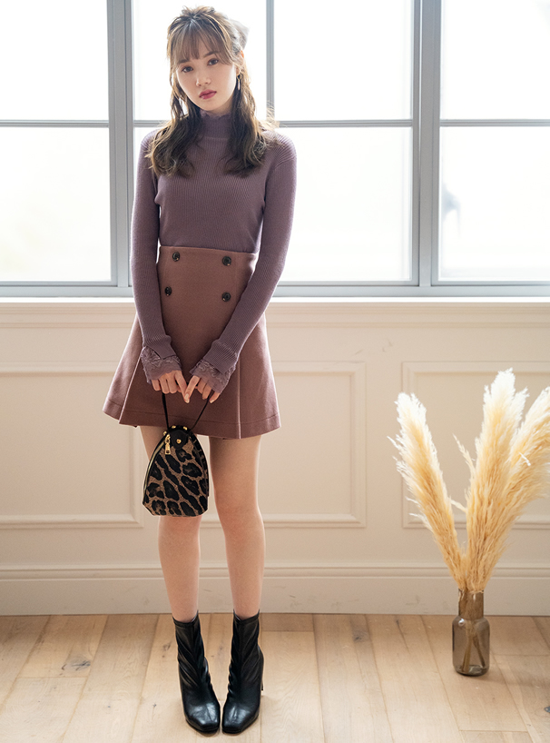 2Wayレオパード柄ショルダーバッグ