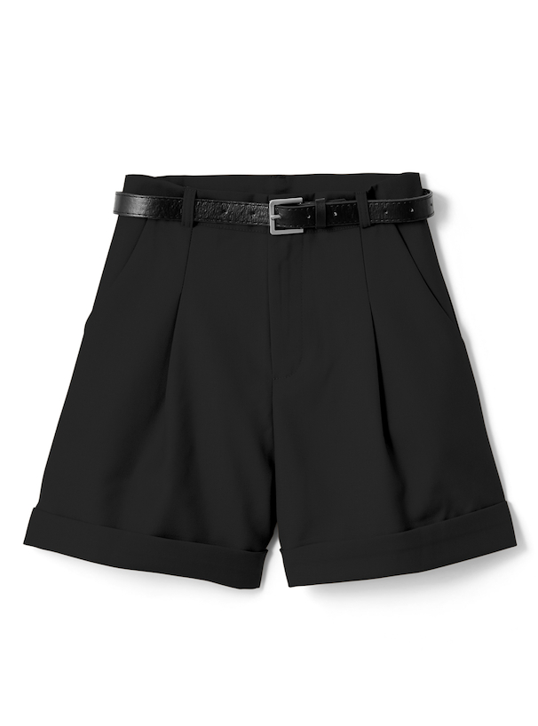ベルト付きショートパンツ