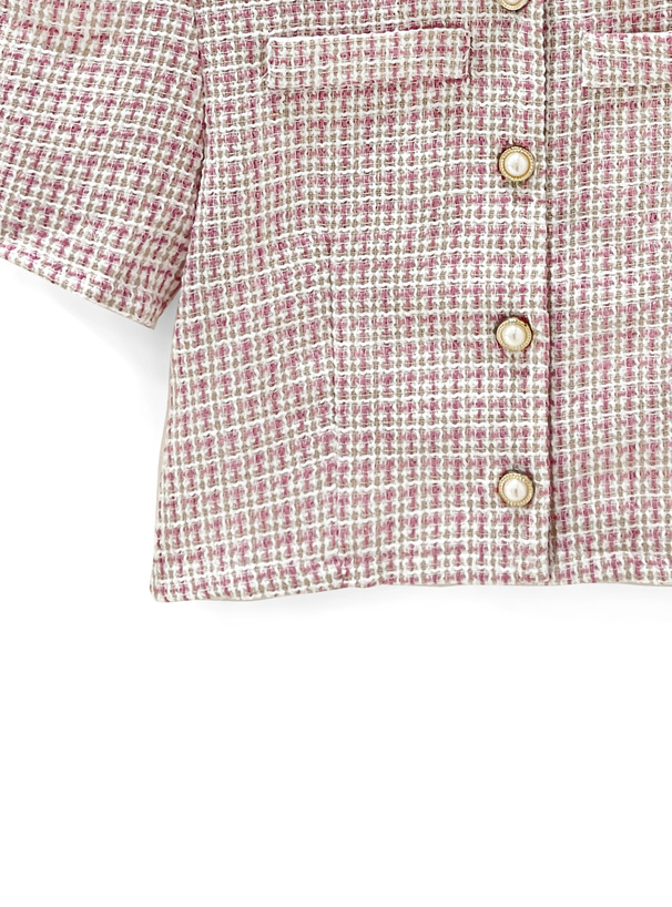 ショート丈ツイードジャケット[at1802] | レディースファッション通販