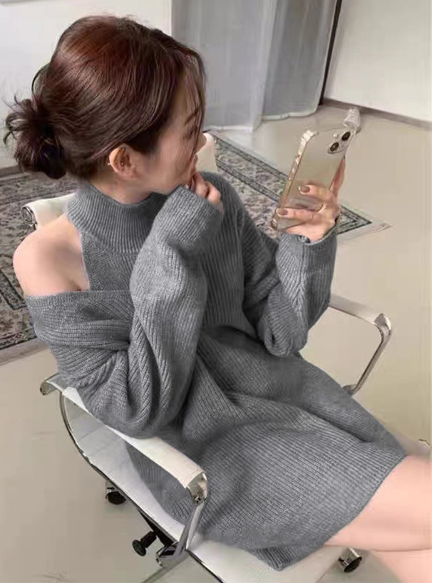 ミニワンピース×アメスリトップスニットセットアップ