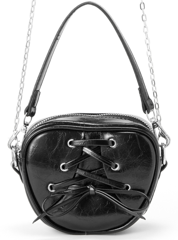 2Wayレースアップハートミニバッグ