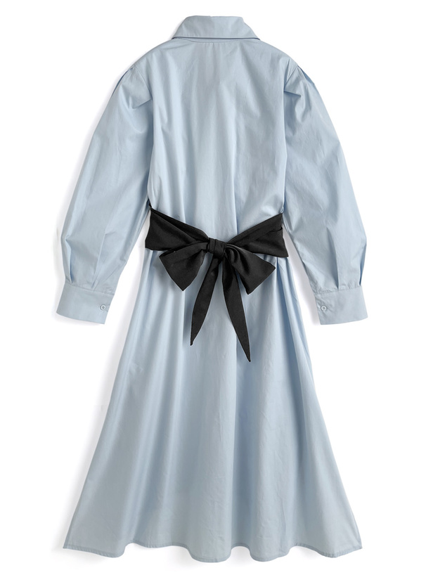 ビスチェドッキングシャツワンピース