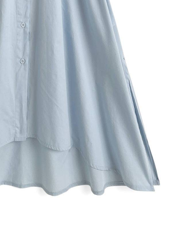 ビスチェドッキングシャツワンピース