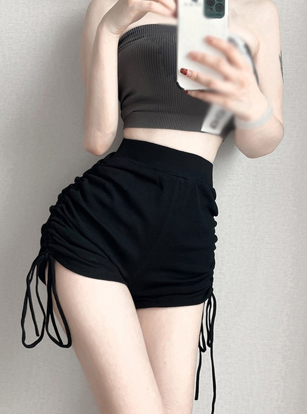 サイドドロストリボンショートパンツ