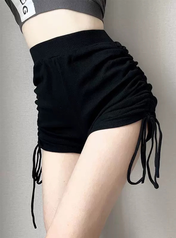 サイドドロストリボンショートパンツ