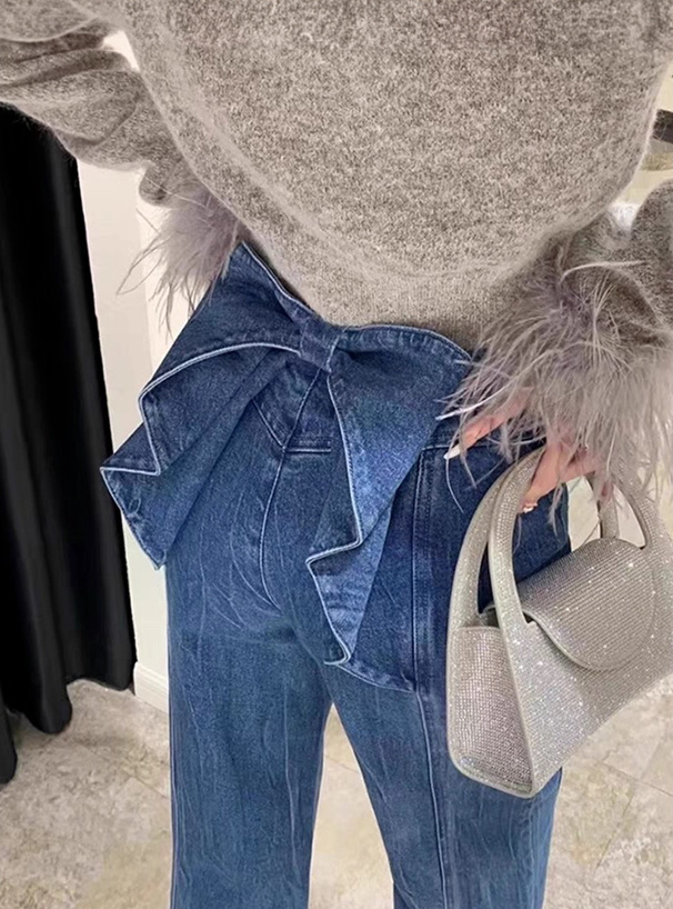 バックリボンデニムパンツ ⚠️本日まで バックリボンデニムパンツ｜マークスタイラーアウトレットの