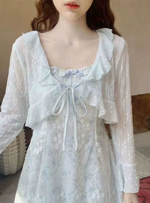 フリルリボンレースボレロ