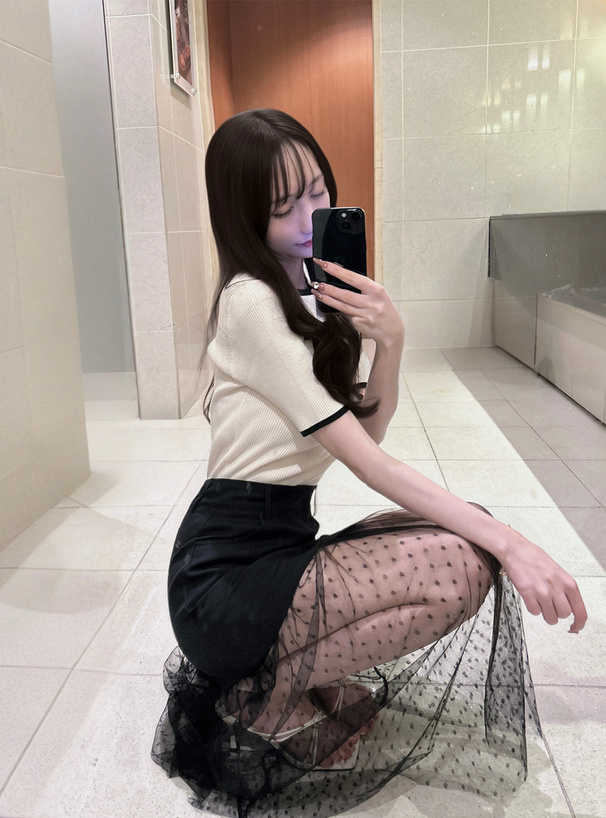 ドットチュールドッキングタイトスカート