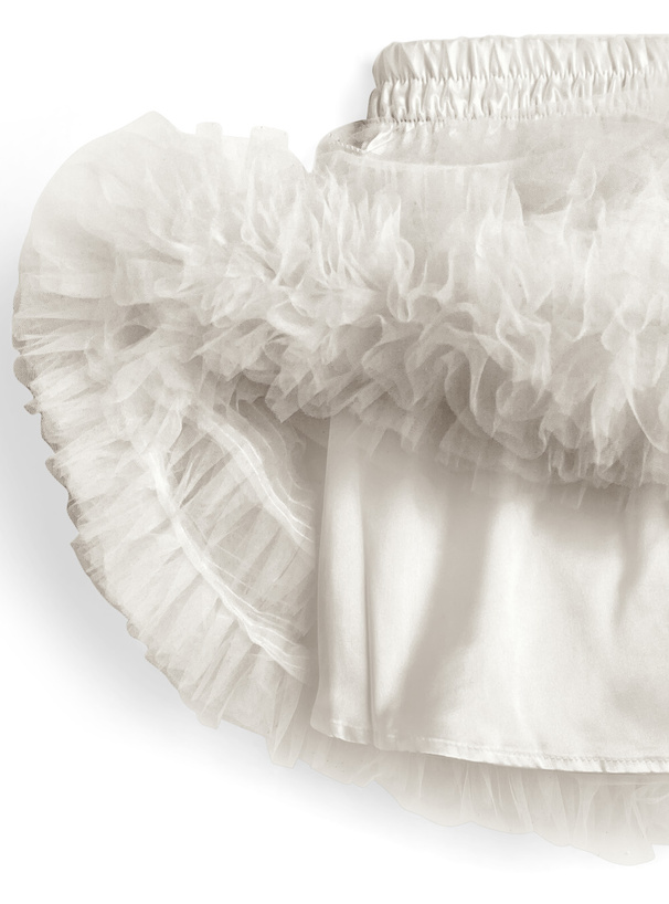 ボリュームチュールフリルミニスカート