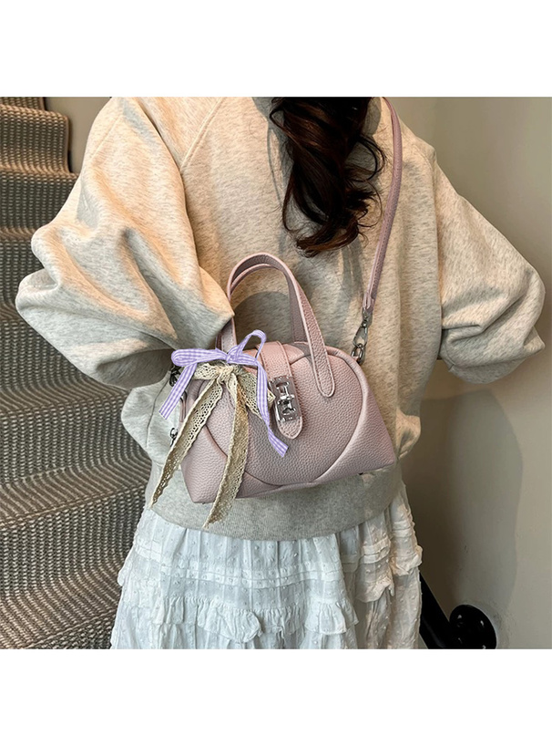 リボン付き2Wayハートデザインミニバッグ