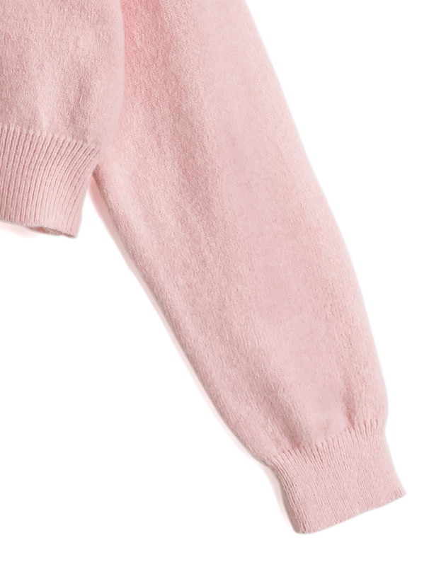 ハートボタンロゴニットカーディガン