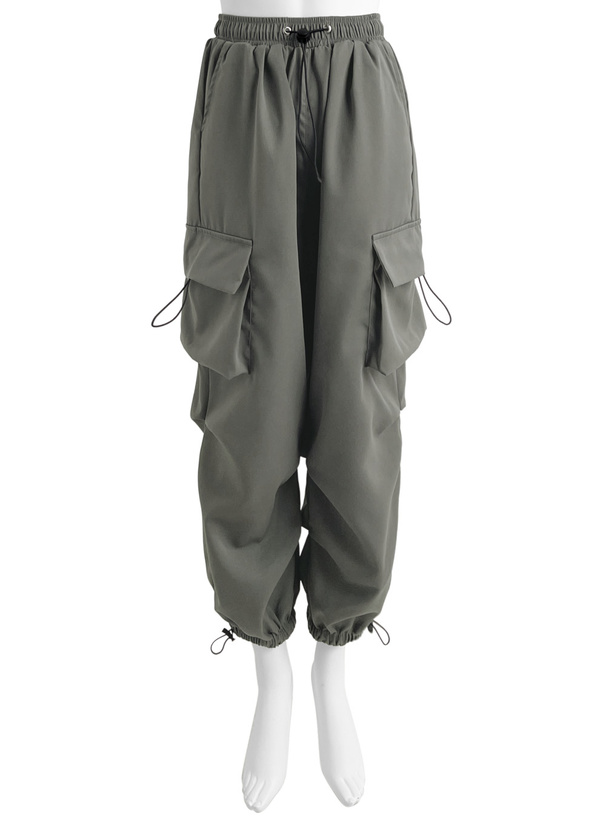 ドロストカーゴポケットワイドパンツ