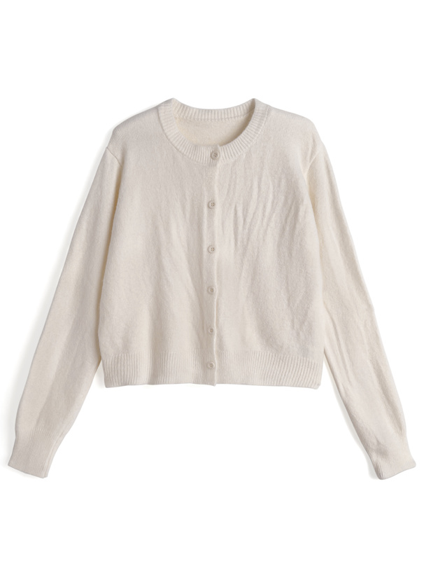 モヘヤタッチニットカーディガン