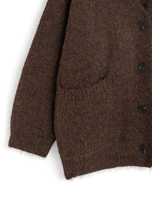 Vネックニットカーディガン