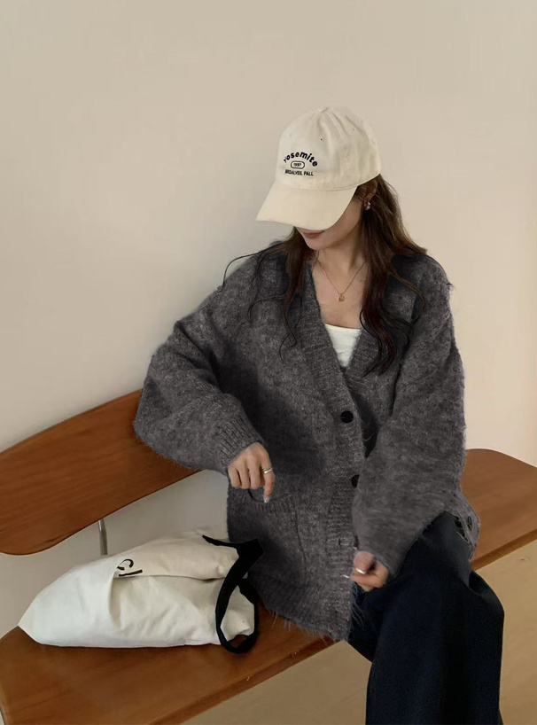 Vネックニットカーディガン[at2592] | レディースファッション通販の