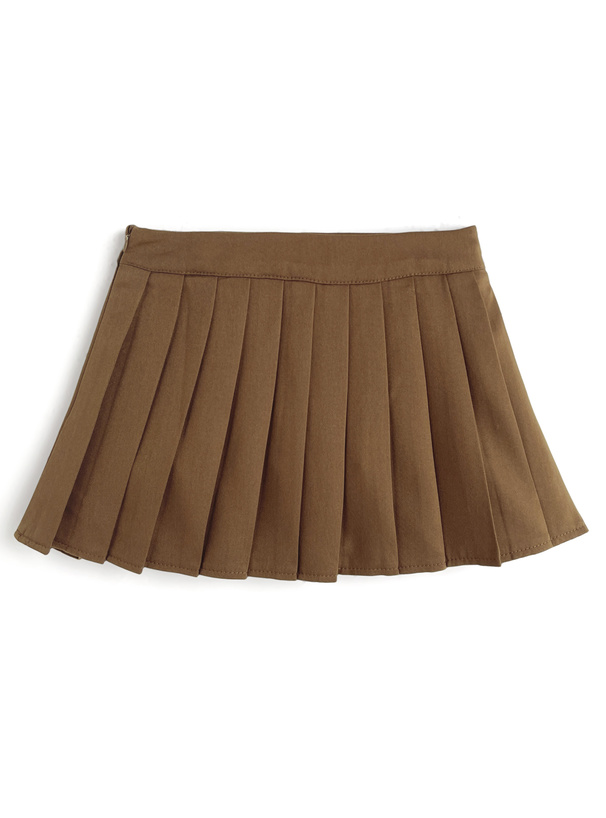 インパン付きプリーツミニスカート
