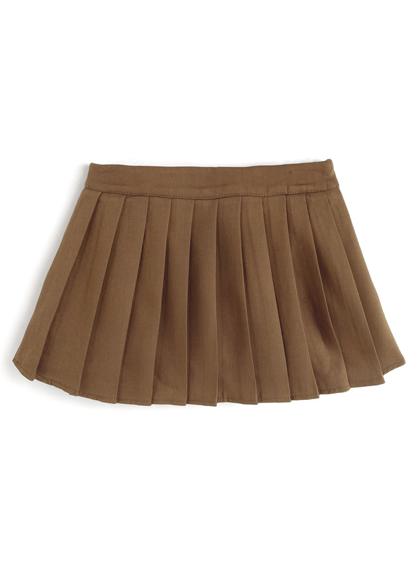 インパン付きプリーツミニスカート