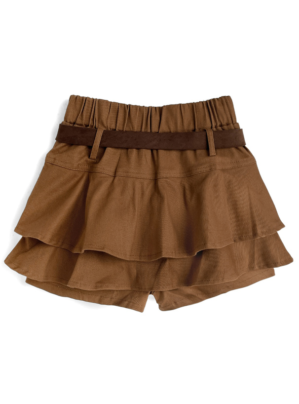 ベルト付きティアードミニスカートパンツ[at2600] | レディース