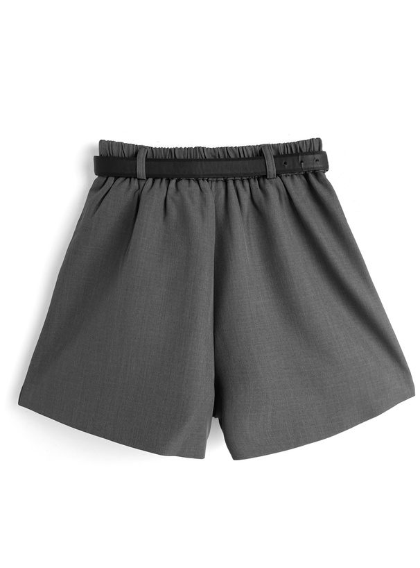 ベルト付きタックショートパンツ[at2619] | レディースファッション