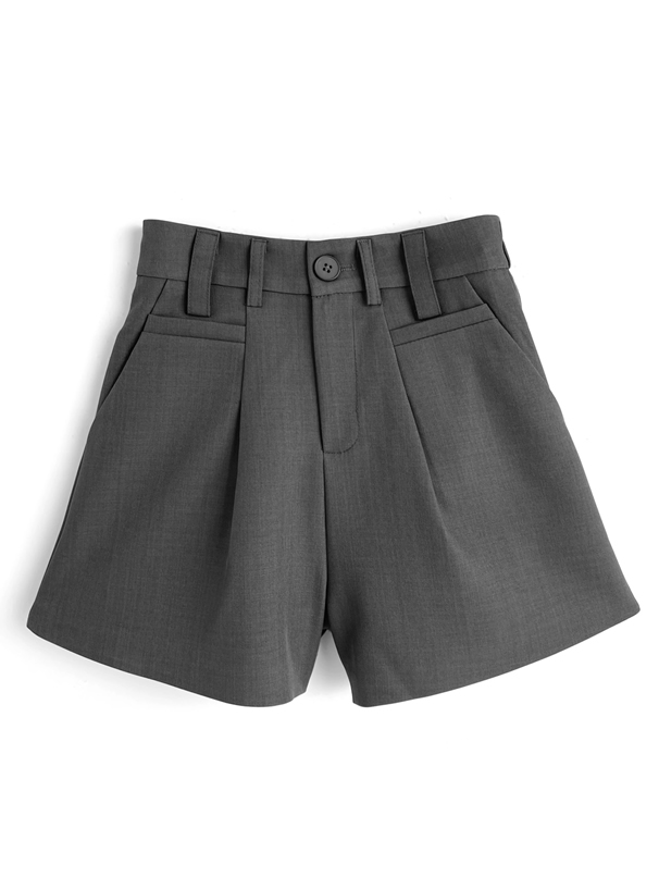 ベルト付きタックショートパンツ[at2619] | レディースファッション
