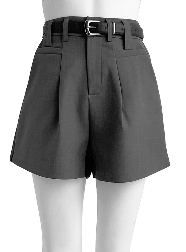 ベルト付きタックショートパンツ[at2619] | レディースファッション
