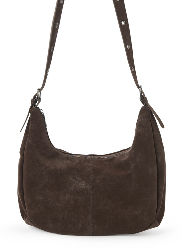 レザーラウンドショルダーバッグ