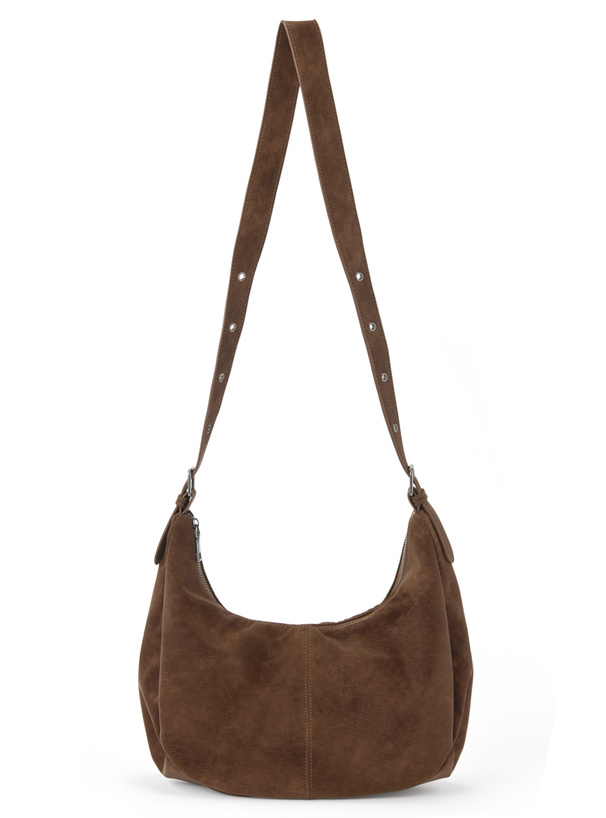 レザーラウンドショルダーバッグ