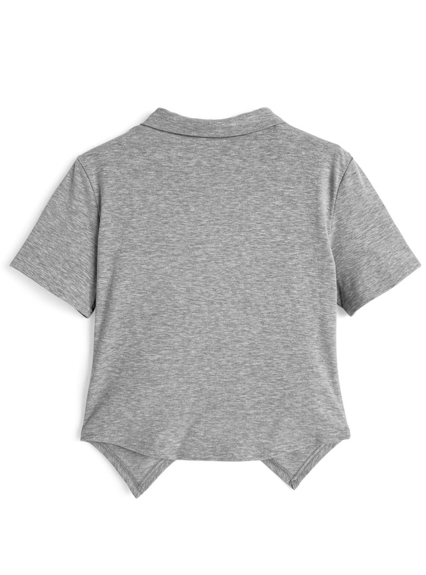 ギャザーダブルジップトップス