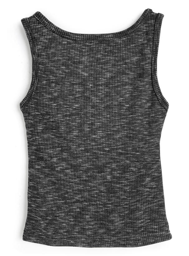 レイヤード風レースアップタンクトップ