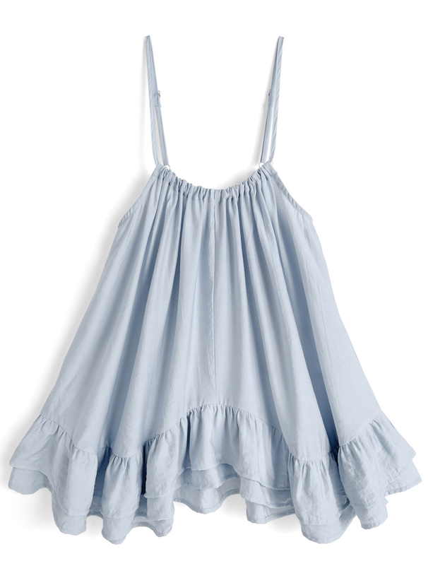 フリルヘムラインキャミソールチュニック