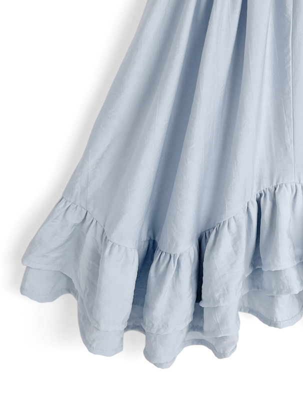 フリルヘムラインキャミソールチュニック