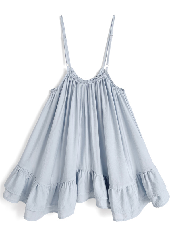 フリルヘムラインキャミソールチュニック