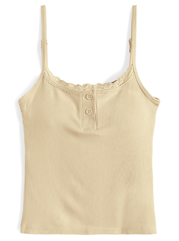 カップ付きレースキャミソール