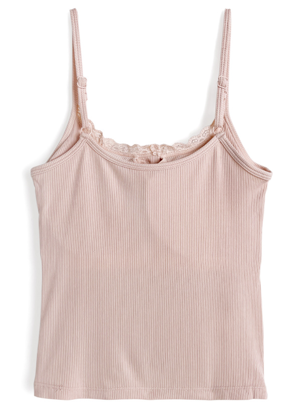 カップ付きレースキャミソール