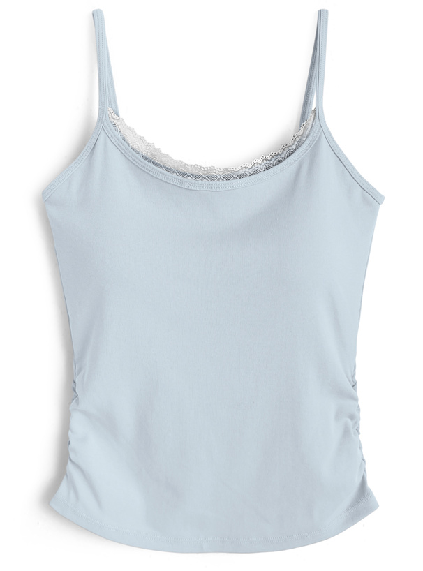 カップ付きレースキャミソール