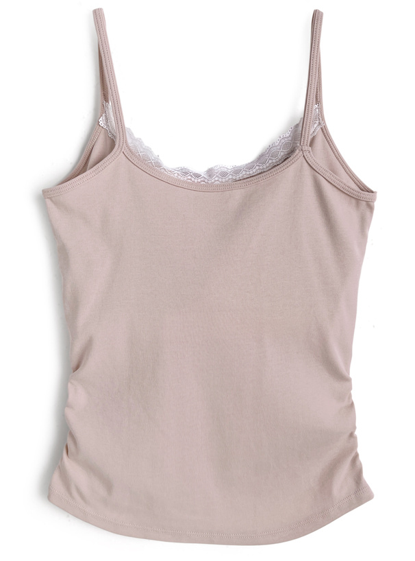カップ付きレースキャミソール