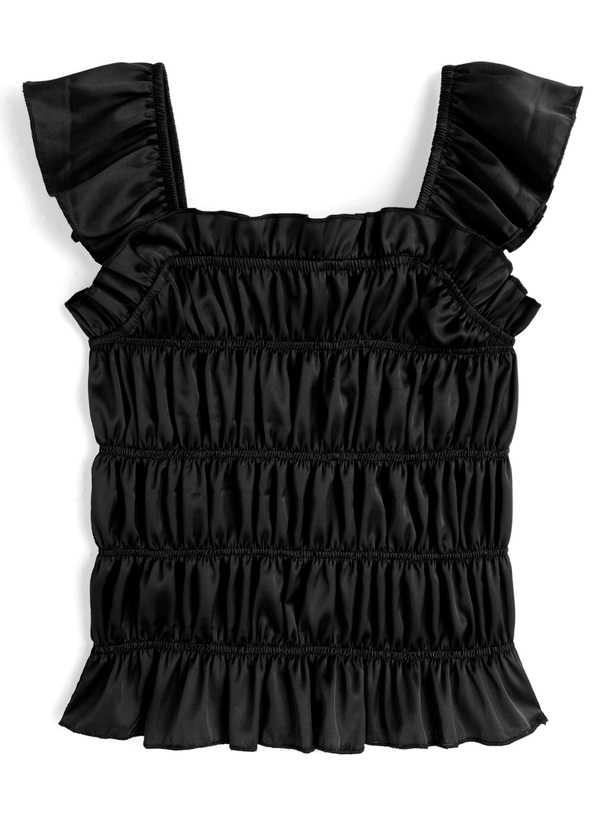 シャーリングフリルキャミソールトップス