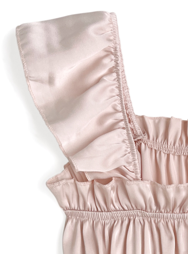 シャーリングフリルキャミソールトップス