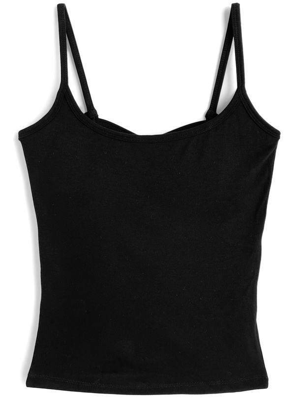 カップ付きバッククロスキャミソール