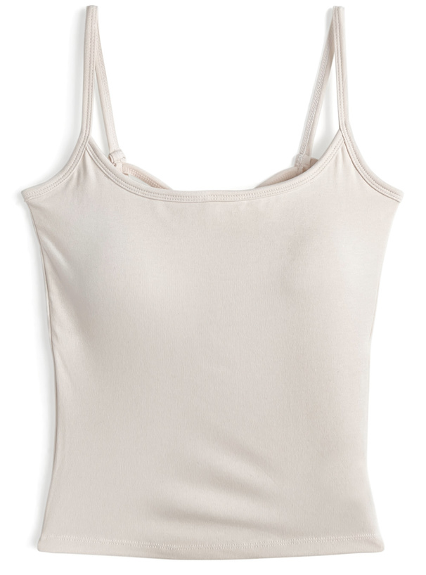 カップ付きバッククロスキャミソール