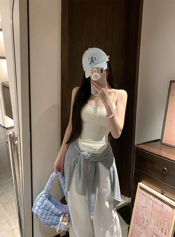 カップ付きバッククロスキャミソール