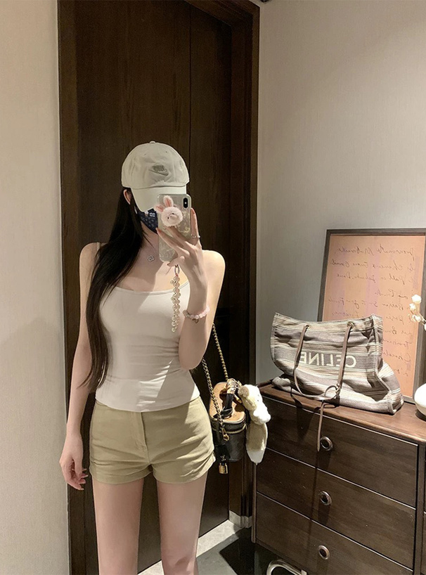 カップ付きバッククロスキャミソール