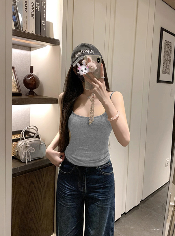 カップ付きバッククロスキャミソール