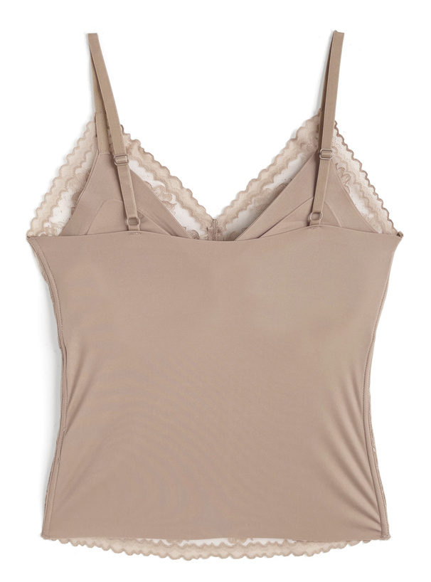 カップ付きレースキャミソール